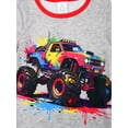 thumbnail image 6 of ATAIKU Toddler Boy Truck Pajamas Set Kids Long Sleeve Tee and Pants Sleepwear Baby Boy Pjs Jammies 1-12Y, 6 of 12