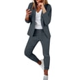 thumbnail image 2 of Pyhlmscde Women's Fashionable Casual Solid Color Two Piece Set, Fall Outfits for Women, Fall Clothes for Women, Two Piece Sets for Women Fall, 2 of 6