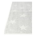 thumbnail image 4 of Unique Loom Whimsy Kids Collection Area Rug - Stars (2' 2" x 5' 1" Runner Cloud Gray/Ivory), 4 of 9