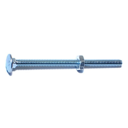

10-24 x 3 Zinc Plated Steel Coarse Thread Carriage Bolts