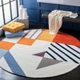 thumbnail image 2 of SAFAVIEH Fifth Avenue Louis Southwestern Area Rug, Ivory/Multi, 7' x 7' Round, 2 of 5