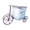 Blue, variant on Rusty Metal Bicycles Bucket Planter Rolling Flowers Cart Decorative Wheelbarrow