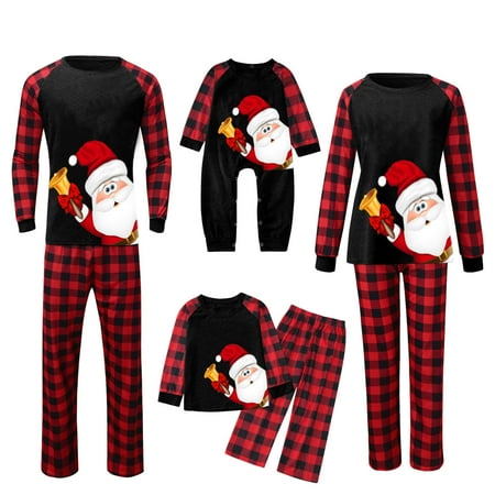 

Odeerbi Clearance Christmas Pajamas For Family Matching Outfits Printed Xmas Crawl