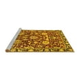 thumbnail image 2 of Ahgly Company Machine Washable Indoor Rectangle Oriental Yellow Industrial Area Rugs, 8' x 12', 2 of 4
