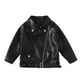 thumbnail image 5 of YUNAFFT Girls Vintage PU Biker Jacket Motorcycle Style Long Sleeve Casual Outerwear for 2-14Y, 5 of 7