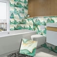 thumbnail image 3 of DEWOO 10pcs Peel and Stick Backsplash Wall Tile, Waterproof Peel and Stick Marble Wall Tiles, Self-Adhesive Panels for Bathroom, Kitchen, and Living Room (Green Gold Marble,12"×12"), 3 of 13
