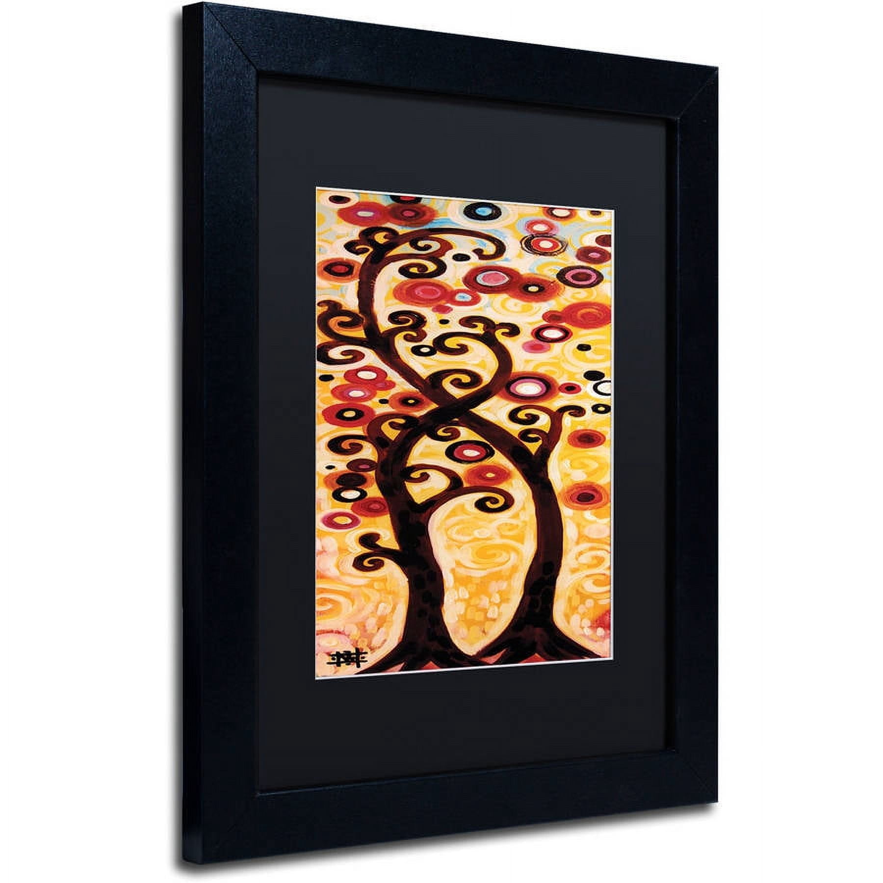 Trademark Fine Art "12" Canvas Art by Natasha Wescoat, Black Matte, Black Frame