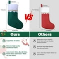 thumbnail image 4 of 12/24/36/60/120 Pack Red and White Felt Christmas Stockings, 15 Inches Personalized White Cuff with Gold Trim Xmas Stockings, Fireplace Hanging Xmas Tree Decorations for Family Holiday Party Decor, 4 of 7