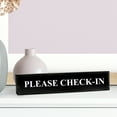 thumbnail image 2 of Please Check-In 2" x 8" Black Acrylic - Office Desk Accessories D?cor, 2 of 2