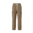 thumbnail image 3 of Dvprdro Mens Sweatpants Cargo Wide Leg Elastic Waist Drawstring Baggy Pants Casual Athletic Open Bottom Lounge Workout Outdoor Joggers with Pockets, 3 of 7