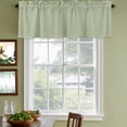 thumbnail image 4 of Sage Green Burlap Texture Valances for Windows, Decorative Rod Pocket Window Valance Curtains, Farmhouse Vintage Sage Green Short Curtain Drapes for Kitchen/Living Room, 2 Panels, 54" W x 18" L, 4 of 8