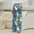 thumbnail image 7 of JGNGSHN Cozy Easter Bunny Pajamas Women's Soft Sleepwear Lounge Pants Wide Leg Pjs with Stretch Waistband, 7 of 7