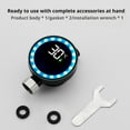 thumbnail image 2 of Waterproof Shower Thermometer with LED Temperature Display, Real - Time Tracking, Hydropower - Operated, for Home Bathroom and Kitchen Use, 2 of 9