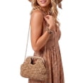 thumbnail image 2 of Spencer Straw Clutch Bag Crossbody Bag for Women Summer Satchel Purse Fashion Woven Top Hanlde Handbags for Beach Vacation, 2 of 8