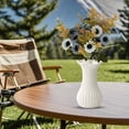 thumbnail image 5 of 1PC Beige Daisy Artificial Flower Bouquet - 13in Simulation Floral Arrangement for Living Room/Wedding Decor, Home Entrance Decoration (C), 5 of 9