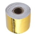 thumbnail image 1 of Cinta de Envolta de Calor Reflectante de Aluminio de Coche Dorado para Firewalls, Cubiertas del Motor y Más, 1 of 7