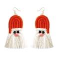 thumbnail image 1 of Qarigey 1 Pair Christmas Woven Earrings Fashion Date Trendy Wedding Christmas Birthday Party Jewelry Women Bridal Work Ropa, zapatos y accesorios Miscelánea No.1, 1 of 6