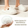 thumbnail image 3 of Women Cozy Slippers with Memory Foam and Indoor Outdoor Soles for House Shoes, 3 of 7