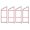 Red, variant on 4 Pack 52" x 19" Shipping Container Shelving Bracket, 3 Tier Shipping Container Shelf Brackets Heavy Duty Trailer Containers High Load Capacity for Storage Optimization (Red)