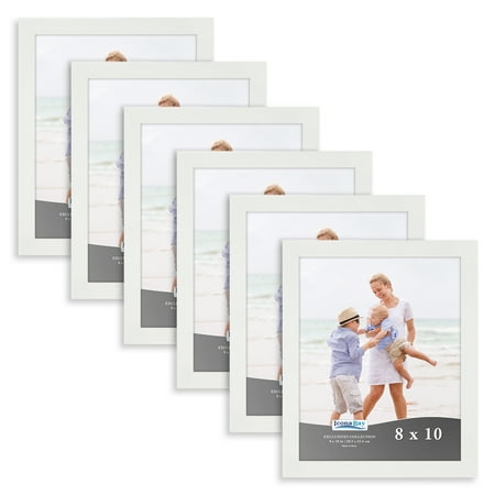 Icona Bay 8" x 10" White Picture Frame, 6 Pack, Exclusives Collection