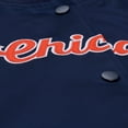 thumbnail image 6 of Women's Mitchell & Ness  Navy Chicago Bears Full-Snap Satin Jacket, 6 of 7