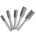 thumbnail image 1 of Double Cut  File, High Efficiency Wear Resistance Temperature Resistance Carbide Burrs Set Long Durability  for Metalwork Wood Carving Jewellery Making, 1 of 7