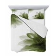 thumbnail image 7 of Sage Green Twin Size Down Alternative Comforter, Lightweight Comforter Quilt Bedding Set with Pillow Shams Boho Modern Floral Abstract Ombre Leaf White All Seasons Bed Comforter Duvet Insert 68"x86", 7 of 7