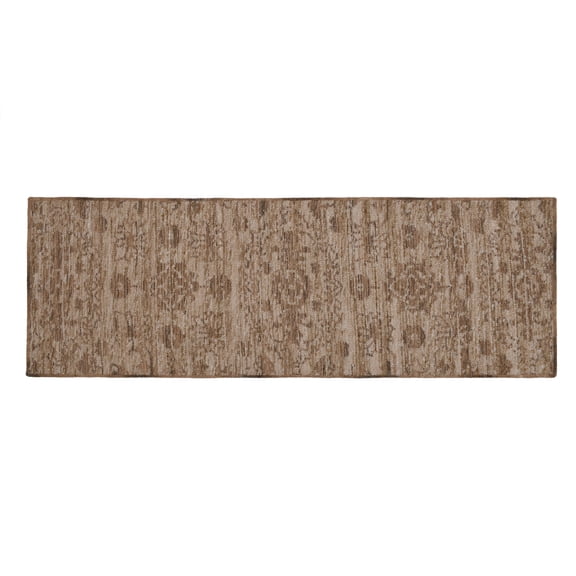 Better Home & Gardens Arty Medallion Runner, 2' x 6', Brown