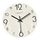 thumbnail image 2 of Reloj de pared, reloj decorativo, madera minimalista, 30 cm, adorno único de arte de pared Blanco, 2 of 9