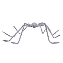 Giant Hairy Halloween Spider - Extra Large Realistic Scary Spider Decor for Outdoor Yard, Haunted House & Party Props (Brown) 78.7"