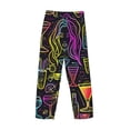 thumbnail image 3 of Lsque Neon Bar Drinks Print Men's Pajama Pants, Lounge Pant - Comfortable Home Wear,Elastic Waistband, Stylish Design-Small, 3 of 9