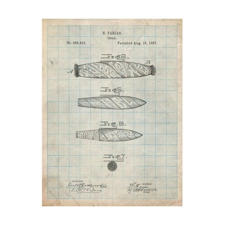 Cigar Tobacco Patent Print Wall Art By Cole (Best Tobacco For Cigars)