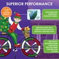 thumbnail image 4 of Christmas Tree Elf Bicycle Wind Spinner 30", 4 of 6