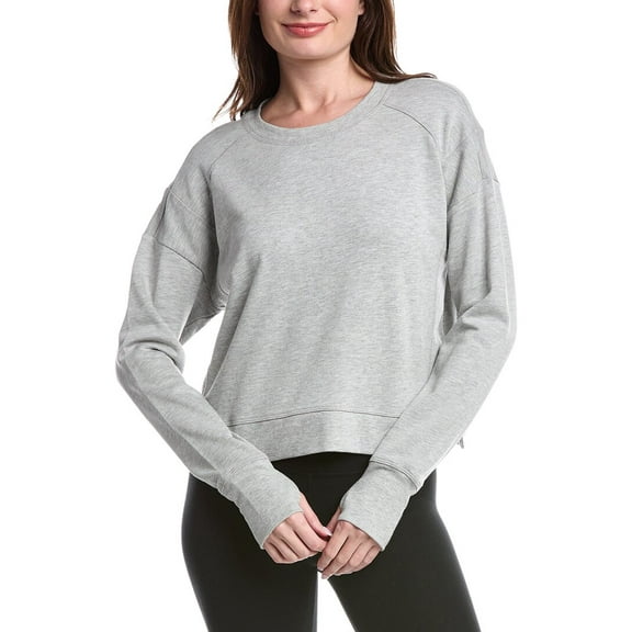 Sweaty Betty womens  After Class Cropped Sweatshirt, s, Grey