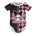 thumbnail image 6 of Kuromi And My Melody Baby Bodysuit Boy Girl Clothes Soft Newborn Infant Outfit Short Sleeve Romper, 6 of 8