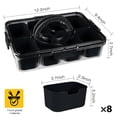 thumbnail image 3 of Caja de aperitivos acanalada FEIOOD con soporte para comidas con tapa y asa, 3 of 7