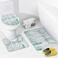 thumbnail image 4 of Get Naked Shower Curtain Sets with Non-Slip Rugs, Toilet Lid Cover and Bath Mat, Green Eucalyptus Shower Curtain with 12 Hooks, 4 of 7