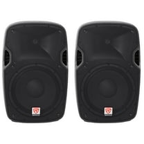 (2) Rockville SPGN128 12" Passive 2400 Watt DJ PA Speakers ABS Cabinets 8-Ohm