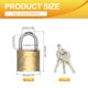 thumbnail image 2 of Candados de Acero Inoxidable Uxcell Llave Igual Candado de Grillete Largo con Llaves para Taquilla de Gimnasio Puerta Cerca Exterior 1.3, 2 of 7