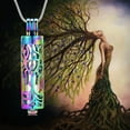 thumbnail image 4 of Tree of Life Cremation Urn Pendant Necklace Hollow Cylinder Vial Keepsake Urn Cremation Jewelry Memorial Lockets for Ashes for Women Men, 4 of 7