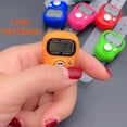 thumbnail image 2 of JZK 4X LCD Display Digital Finger Tally Counter clicker, Electronic Stitch Counter for Knitting, Crochet Row Counter Ring, Plastic mini Manual clicker Counter, 2 of 7