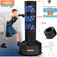 thumbnail image 3 of RDX Kids Freestanding Punching Bag with Gloves, 4FT Heavy Duty Junior RONIN Target Pedestal Bag Set Suction Cup Stand Base Free Standing Kickboxing MMA Boxing Muay Thai Karate Home Gym Fitness Workout, 3 of 5