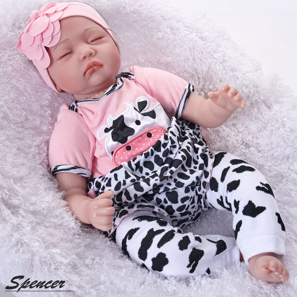 22 Handmade Reborn Baby Girl Doll Newborn Lifelike Silicone Vinyl Babies Girl Dolls