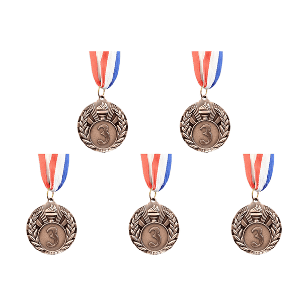 Medalla Bronce 5 Cm Con Cinta para El Cuello Premios Al Ganador Juegos Pelota