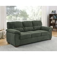 thumbnail image 2 of Living Room Sofas, Vintage Three‑Seat Sofa, Antique Green Comfortable Sofas,Corduroy Modern Sofas, Furniture, Primary Living Space, Sofas Vintage Three‑Seat Sofa, 2 of 6