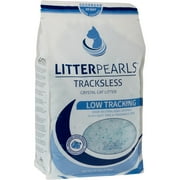 Litter Pearls Tracksless Unscented Non-Clumping Crystal Cat Litter with Odorbond, 10.5 lb,White, Clear and Blue Crystals,635426