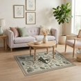 thumbnail image 3 of ODIKA 4'x6' Washable Area Rug Non-Slip, Chair-Friendly, Flatwoven Hunting Mallard Vintage Fishing Theme Lure Motif Reel Cattail for Home Office, Under Desk, 3 of 7