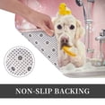 thumbnail image 3 of Non Slip Door Mat, Dog Sitting In Bathtub With Duck On Head Fast Drying Bath Tub Mats, Absorbent Bathroom Rugs Entrance Welcome Mat, Bath MatS for Tub, Floor, Home, Kitchen, Hotel,16x24in, 3 of 7