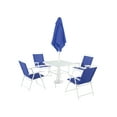 Mainstays Albany Lane 6Piece Outdoor Patio Dining Set, Blue
