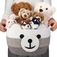 thumbnail image 1 of Cesta de almacenamiento Zopeal Bear, para guardería, cuerda de algodón, 1 of 6